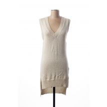 I.CODE (By IKKS) - Pull tunique gris en coton pour femme - Taille 36 - Modz