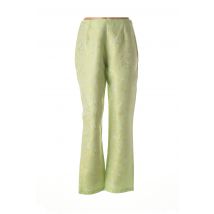 PAUL BRIAL - Pantalon droit vert en coton pour femme - Taille 40 - Modz