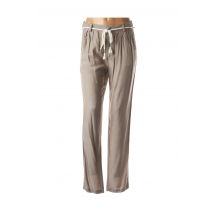 LOLA ESPELETA - Pantalon droit gris en lin pour femme - Taille 34 - Modz