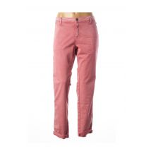 SUMMUM - Pantalon droit rose en coton pour femme - Taille 36 - Modz