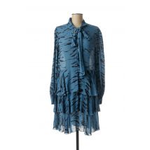 OTTOD'AME - Robe mi-longue bleu en viscose pour femme - Taille 40 - Modz