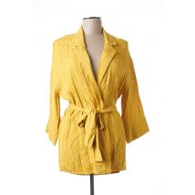 LA FEE MARABOUTEE - Veste casual jaune en viscose pour femme - Taille 44 - Modz