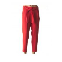 ELEONORA AMADEI - Pantalon 7/8 rouge en polyester pour femme - Taille 42 - Modz