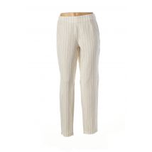 KOKOMARINA - Pantalon droit blanc en lin pour femme - Taille 38 - Modz