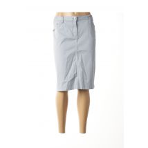 MAT DE MISAINE - Jupe mi-longue bleu en coton pour femme - Taille 40 - Modz