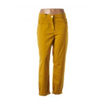 EAST DRIVE - Pantalon droit jaune en coton pour femme - Taille 42 - Modz