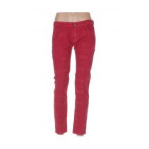 LEON & HARPER - Pantalon slim rouge en coton pour femme - Taille 40 - Modz