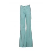ACQUAVERDE - Pantalon large bleu en coton pour femme - Taille W24 - Modz