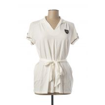 LA MARTINA - T-shirt blanc en modal pour femme - Taille 40 - Modz