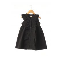 RORA - Robe mi-longue noir en coton pour fille - Taille 5 A - Modz