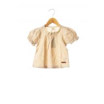 RORA - T-shirt beige en coton pour fille - Taille 4 A - Modz