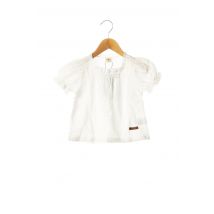 RORA - T-shirt blanc en coton pour fille - Taille 5 A - Modz