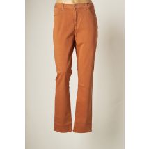 KANOPE - Pantalon droit marron en coton pour femme - Taille 42 - Modz
