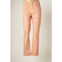 KANOPE - Pantalon droit rose en coton pour femme - Taille 34 - Modz
