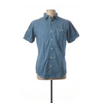 TIMEZONE - Chemise manches courtes bleu en coton pour homme - Taille S - Modz