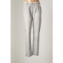 TIMEZONE - Pantalon droit gris en coton pour femme - Taille W24 L32 - Modz