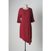 SISLEY - Robe mi-longue rouge en viscose pour femme - Taille 40 - Modz