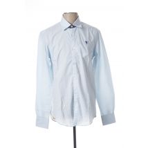 CAMBERABERO - Chemise manches longues bleu en coton pour homme - Taille S - Modz