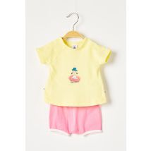 PETIT BATEAU - Ensemble short jaune en coton pour fille - Taille 3 M - Modz