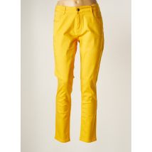 PARA MI - Pantalon slim jaune en coton pour femme - Taille 34 - Modz