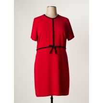 PAUSE CAFE - Robe mi-longue rouge en polyester pour femme - Taille 46 - Modz