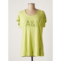 AGATHE & LOUISE - T-shirt vert en lin pour femme - Taille 40 - Modz