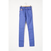 APRIL 77 - Pantalon droit bleu en coton pour femme - Taille W26 - Modz