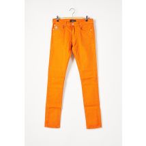 APRIL 77 - Pantalon droit orange en coton pour femme - Taille W29 - Modz