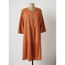CISO - Robe mi-longue marron en polyester pour femme - Taille 42 - Modz