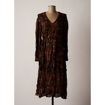 MKT STUDIO - Robe longue marron en viscose pour femme - Taille 36 - Modz