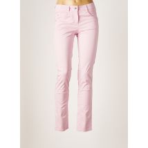 ATELIER GARDEUR - Pantalon slim rose en coton pour femme - Taille 34 - Modz