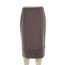 PAUPORTÉ - Jupe mi-longue marron en acrylique pour femme - Taille 38 - Modz