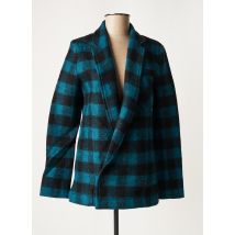 APRIL 77 - Manteau court bleu en laine pour femme - Taille 34 - Modz