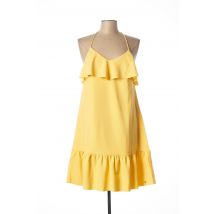LES P'TITES BOMBES - Robe mi-longue jaune en polyester pour femme - Taille 36 - Modz