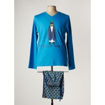 ARTHUR - Pyjashort bleu en coton pour homme - Taille 36 - Modz