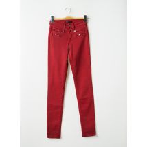 DESGASTE - Pantalon slim rouge en coton pour femme - Taille 34 - Modz