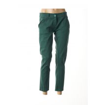 MINSK - Pantalon chino vert en coton pour femme - Taille 38 - Modz