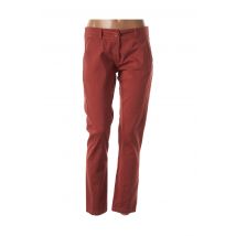 MINSK - Pantalon chino marron en coton pour femme - Taille 38 - Modz