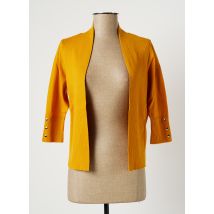 CONCEPT K - Gilet manches longues jaune en coton pour femme - Taille 40 - Modz