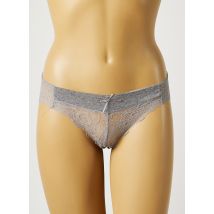 ROSA JUNIO - Tanga gris en coton pour femme - Taille 40 - Modz