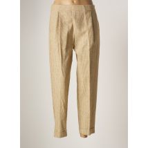 MARIA BELLENTANI - Pantalon droit beige en coton pour femme - Taille 40 - Modz