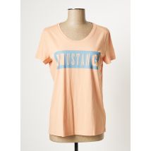MUSTANG - T-shirt rose en coton pour femme - Taille 36 - Modz