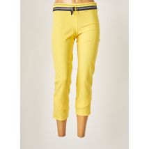 LO! LES FILLES - Pantalon slim jaune en polyester pour femme - Taille 40 - Modz