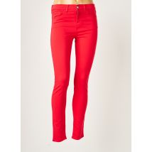 EMPORIO ARMANI - Pantalon slim rouge en coton pour femme - Taille W33 - Modz