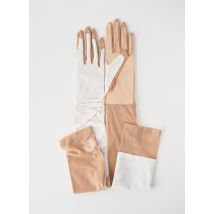 PAULE KA - Gants beige en polyester pour femme - Taille 7 - Modz