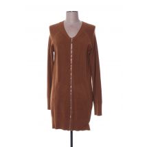 MADO ET LES AUTRES - Gilet manches longues marron en viscose pour femme - Taille 38 - Modz