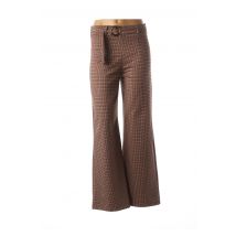 MADO'S SISTER - Pantalon chic marron en polyester pour femme - Taille 38 - Modz