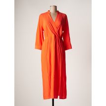 CHERRY PARIS - Robe mi-longue orange en viscose pour femme - Taille 40 - Modz