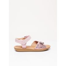 ASTER - Sandales/Nu pieds rose en cuir pour fille - Taille 30 - Modz