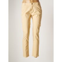 LAB DIP PARIS - Pantalon droit jaune en coton pour femme - Taille W30 L26 - Modz